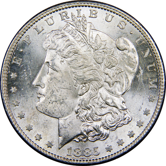 1885-S Morgan Silver Dollar, Choice Uncirculated