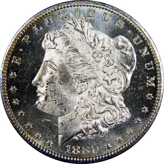 1880-S Morgan Silver Dollar, Choice Uncirculated! DMPL!