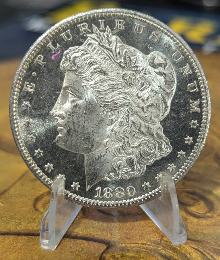 1880-S Morgan Silver Dollar, Choice Uncirculated! DMPL!