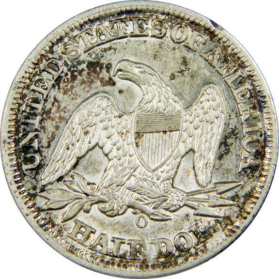 1858-O Seated Liberty Half Dollar 50c - AU53 - ANACS Graded