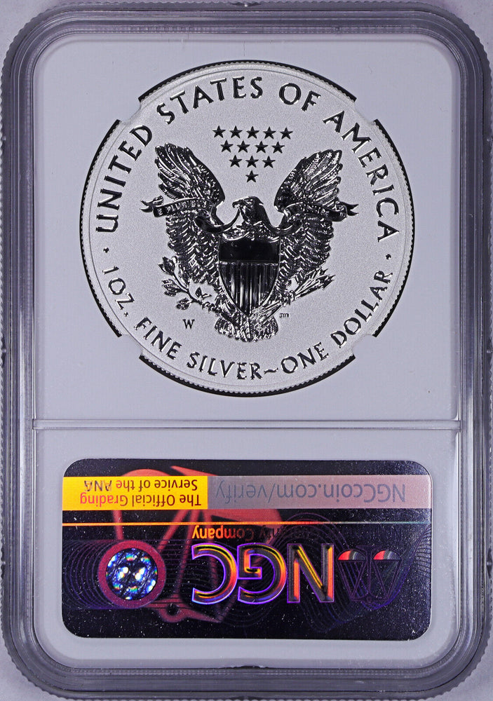 2021-W American Silver Eagle Reverse Proof Designer Set - Type 1 - NGC PF69